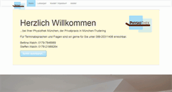 Desktop Screenshot of physiothek-muenchen.de