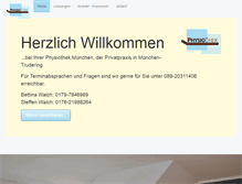 Tablet Screenshot of physiothek-muenchen.de